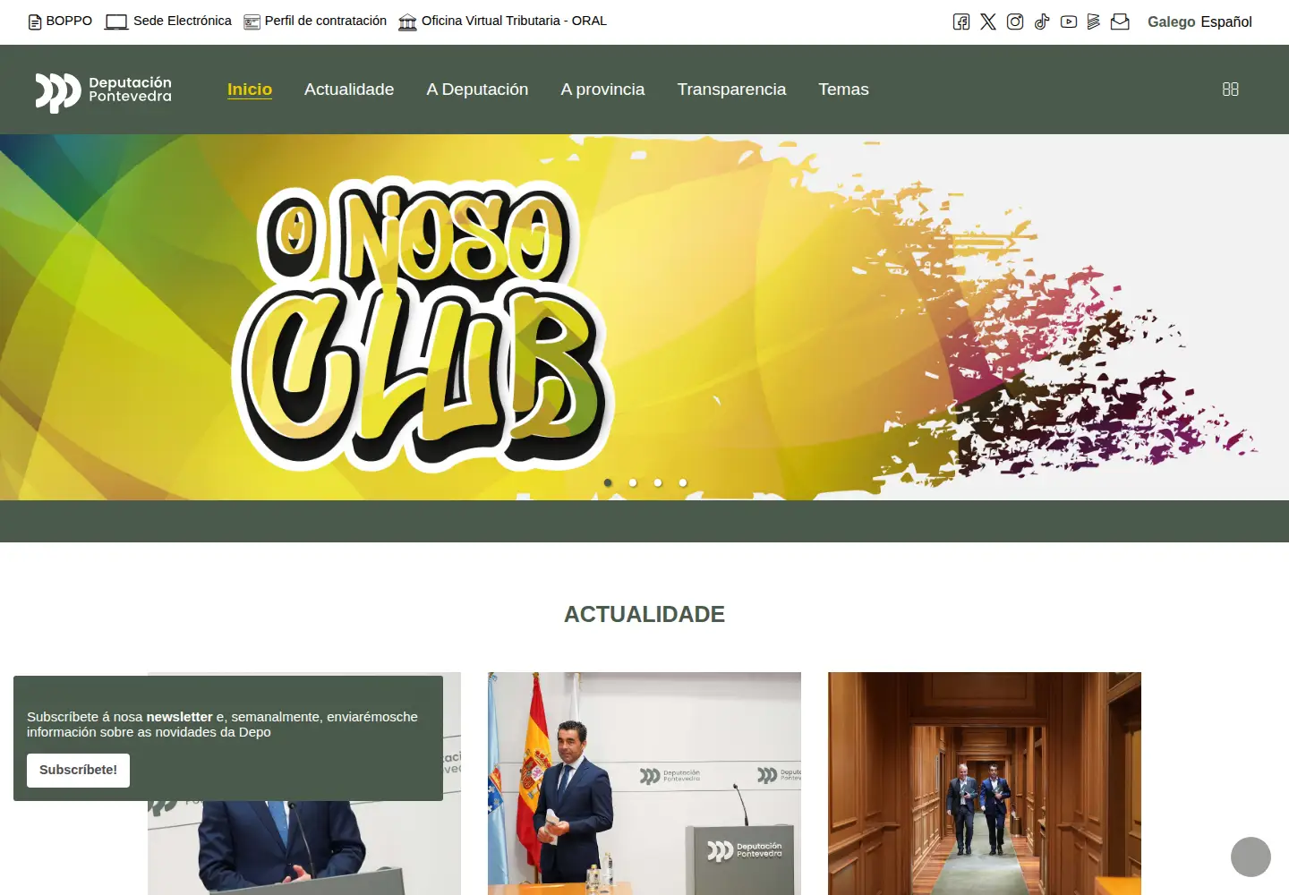 Screenshot of depo.gal