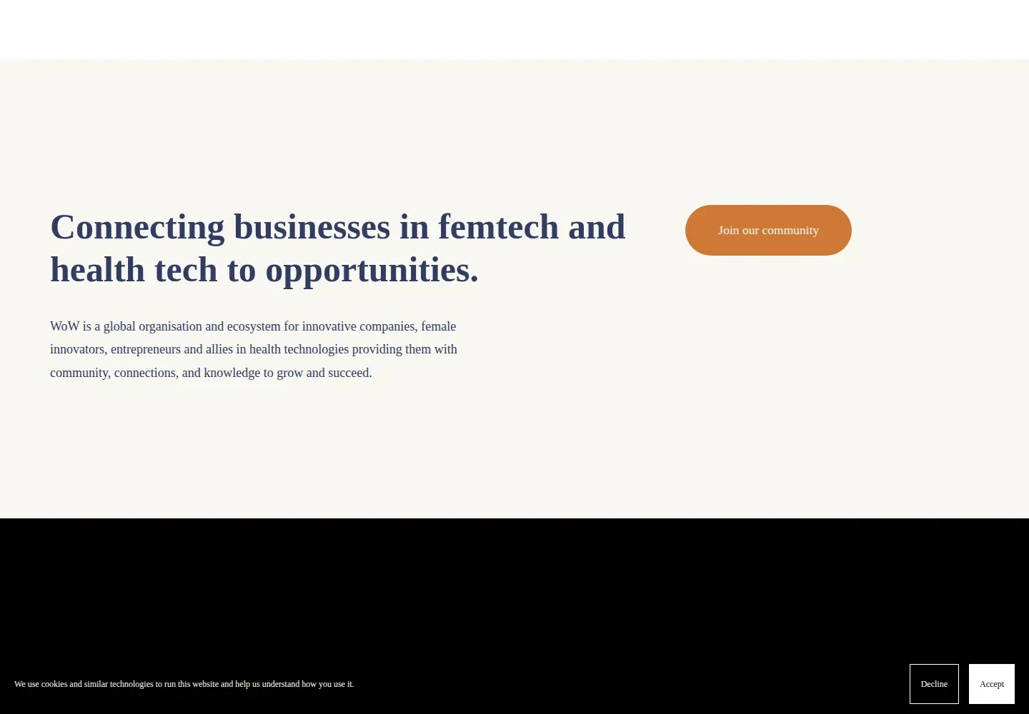 Screenshot of womenofwearables.com