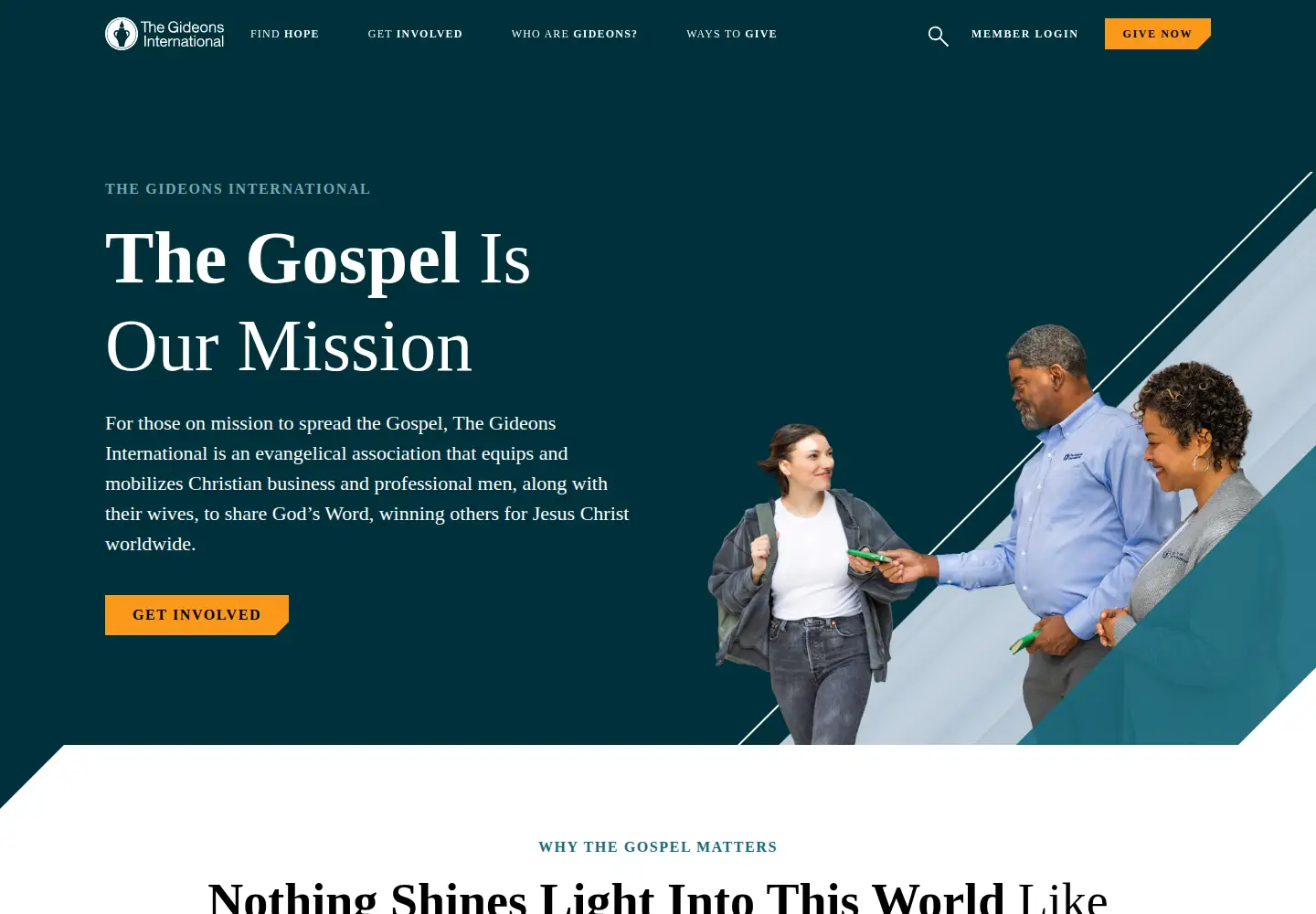 Screenshot of gideons.org