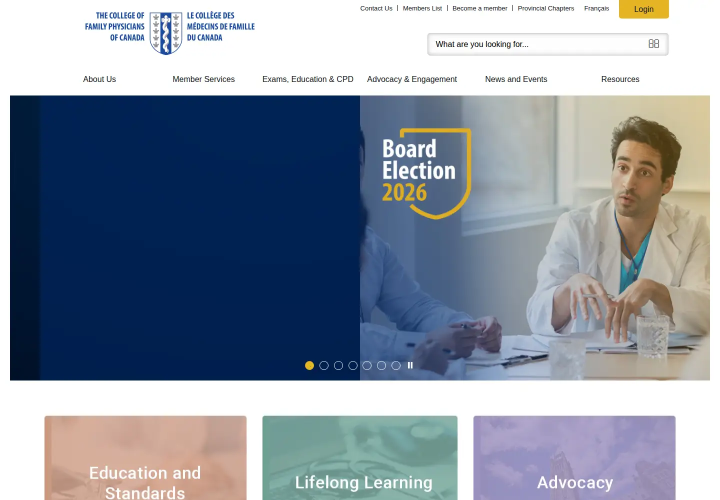 Screenshot of cfpc.ca