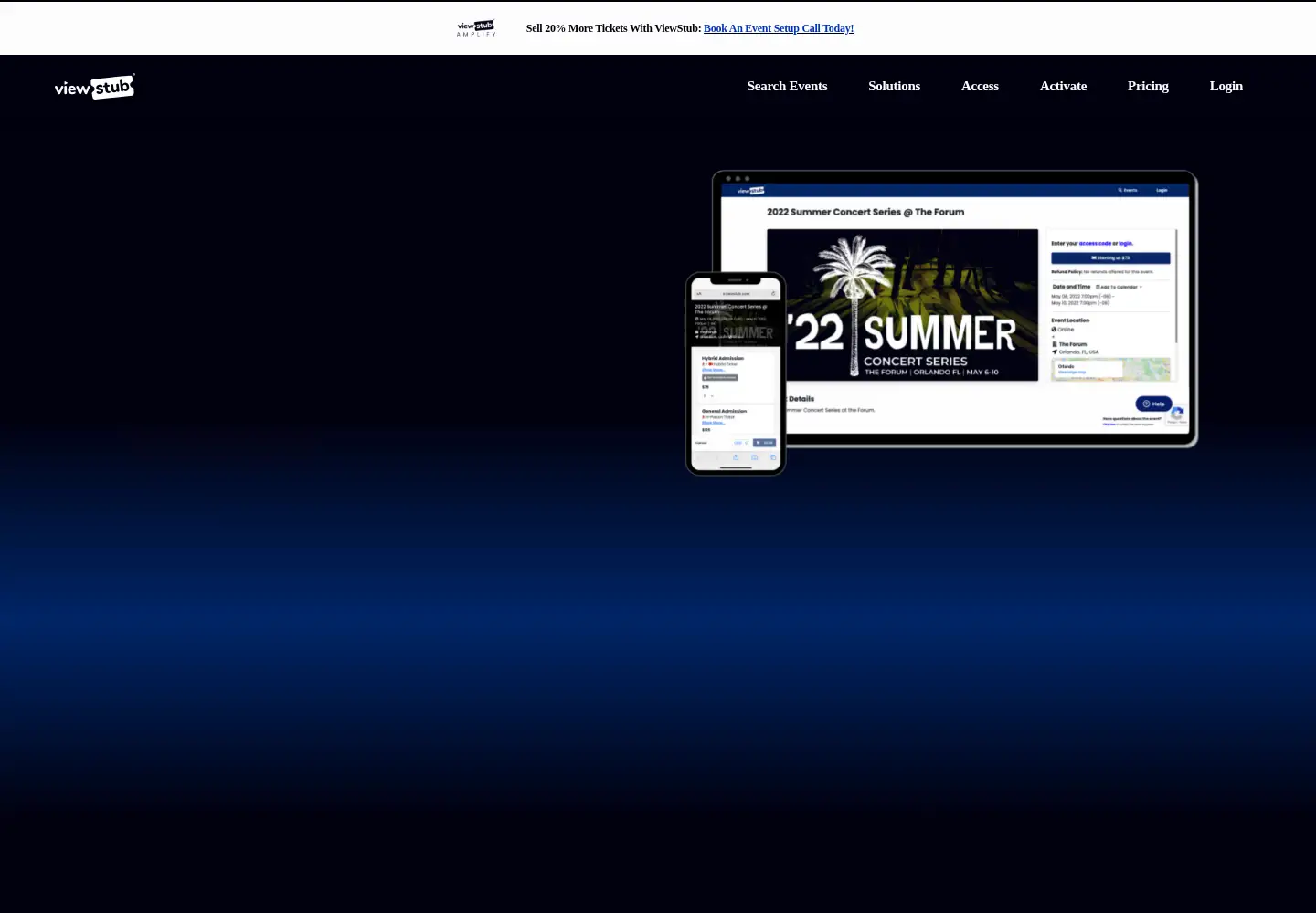 Screenshot of viewstub.com