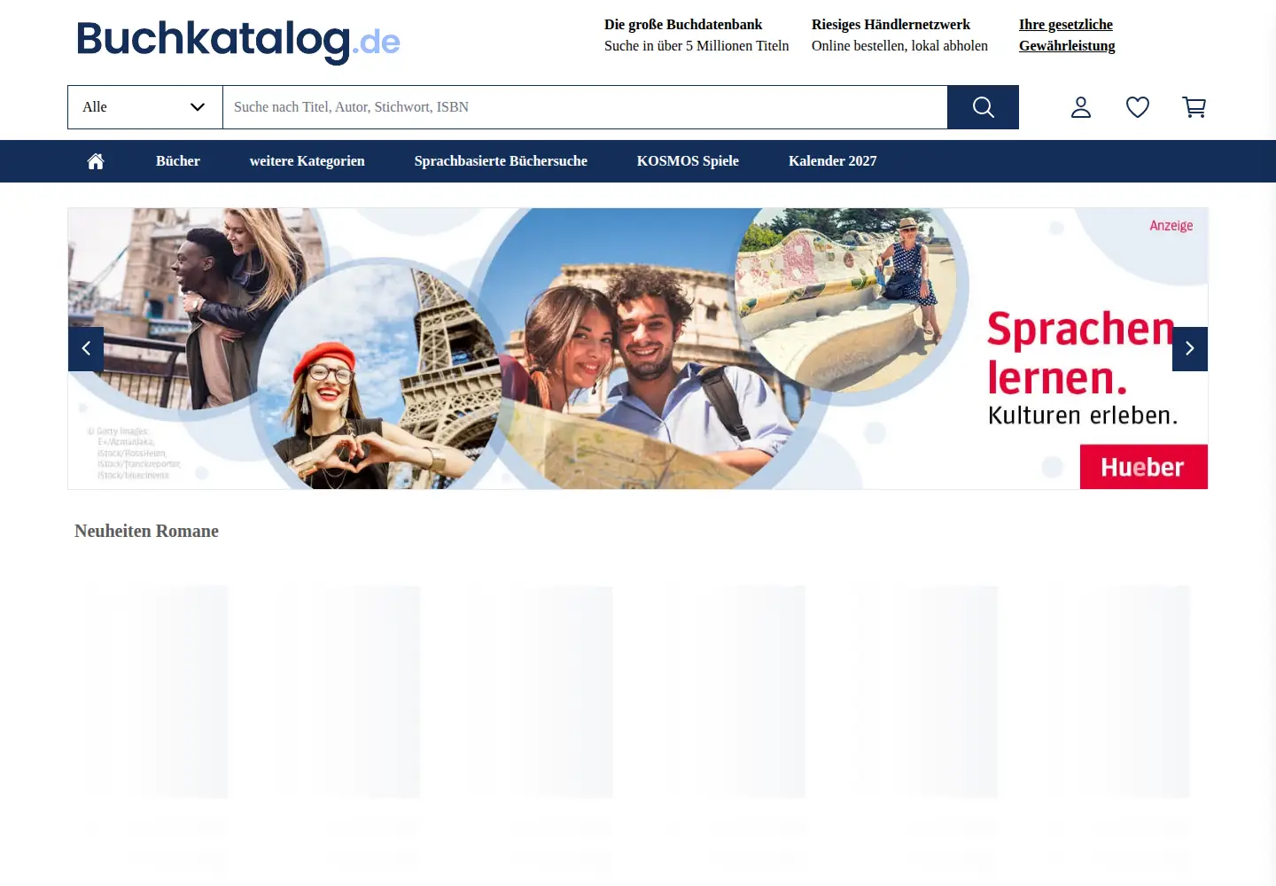 Screenshot of buchkatalog.de