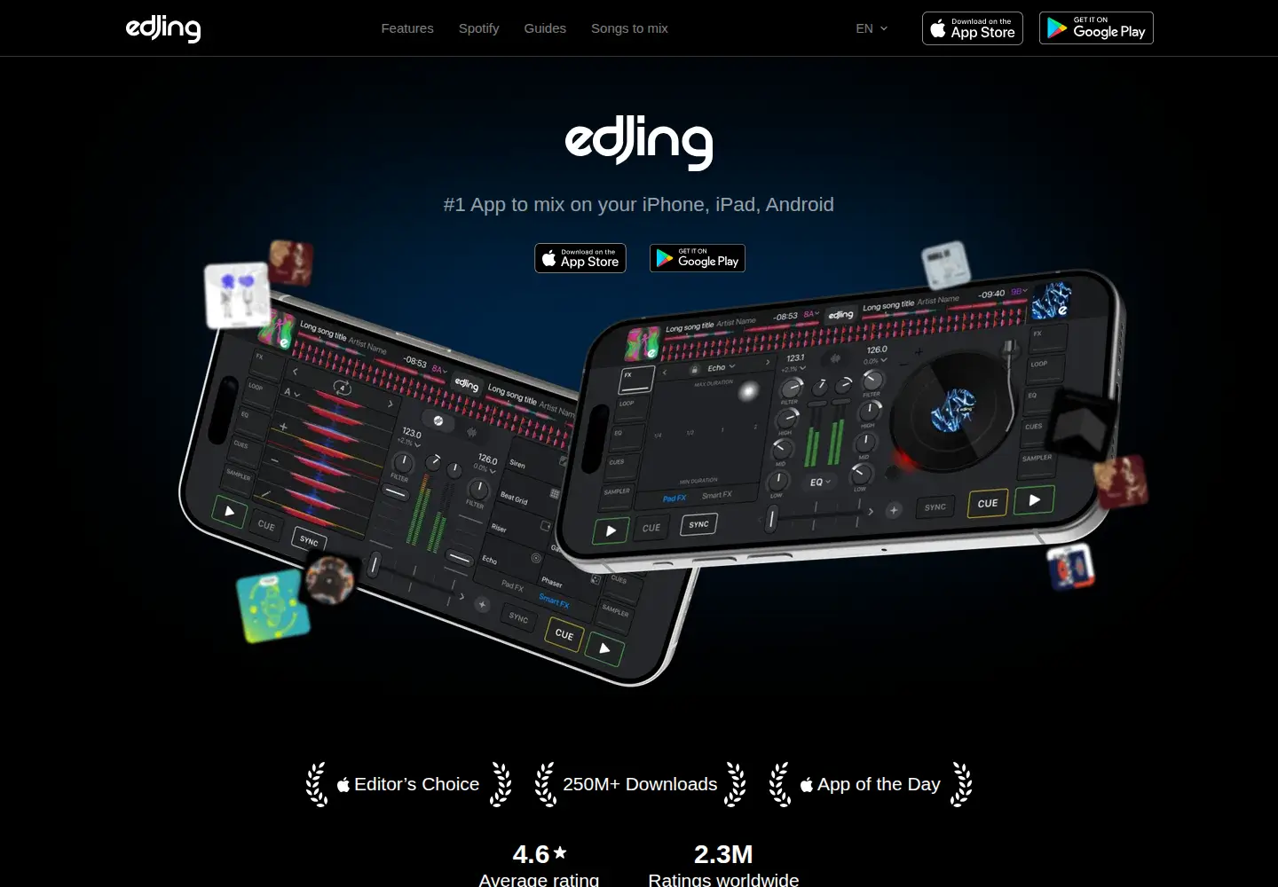 Screenshot of edjing.com