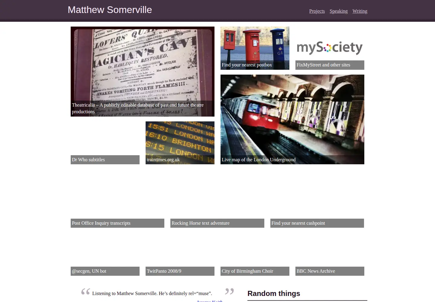 Screenshot of dracos.co.uk