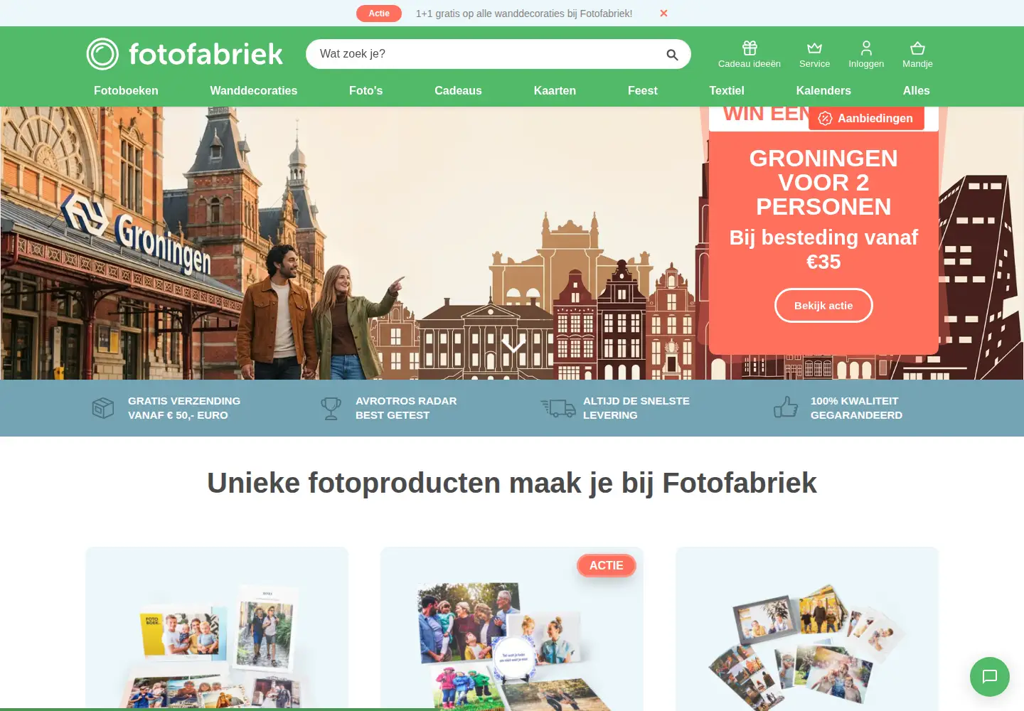 Screenshot of fotofabriek.nl