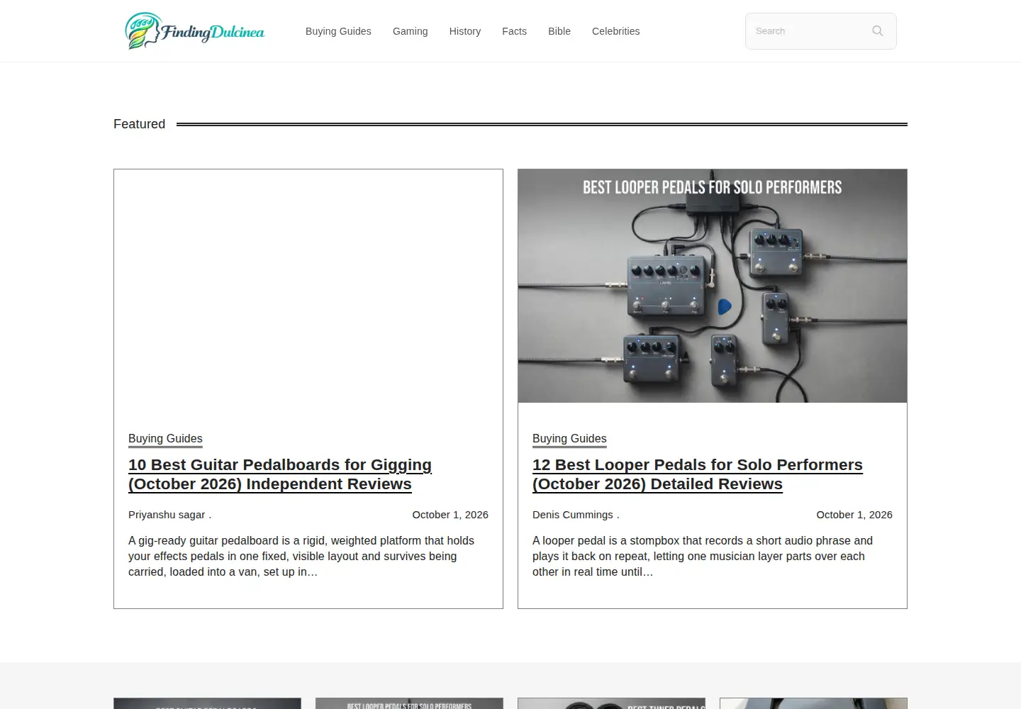 Screenshot of findingdulcinea.com