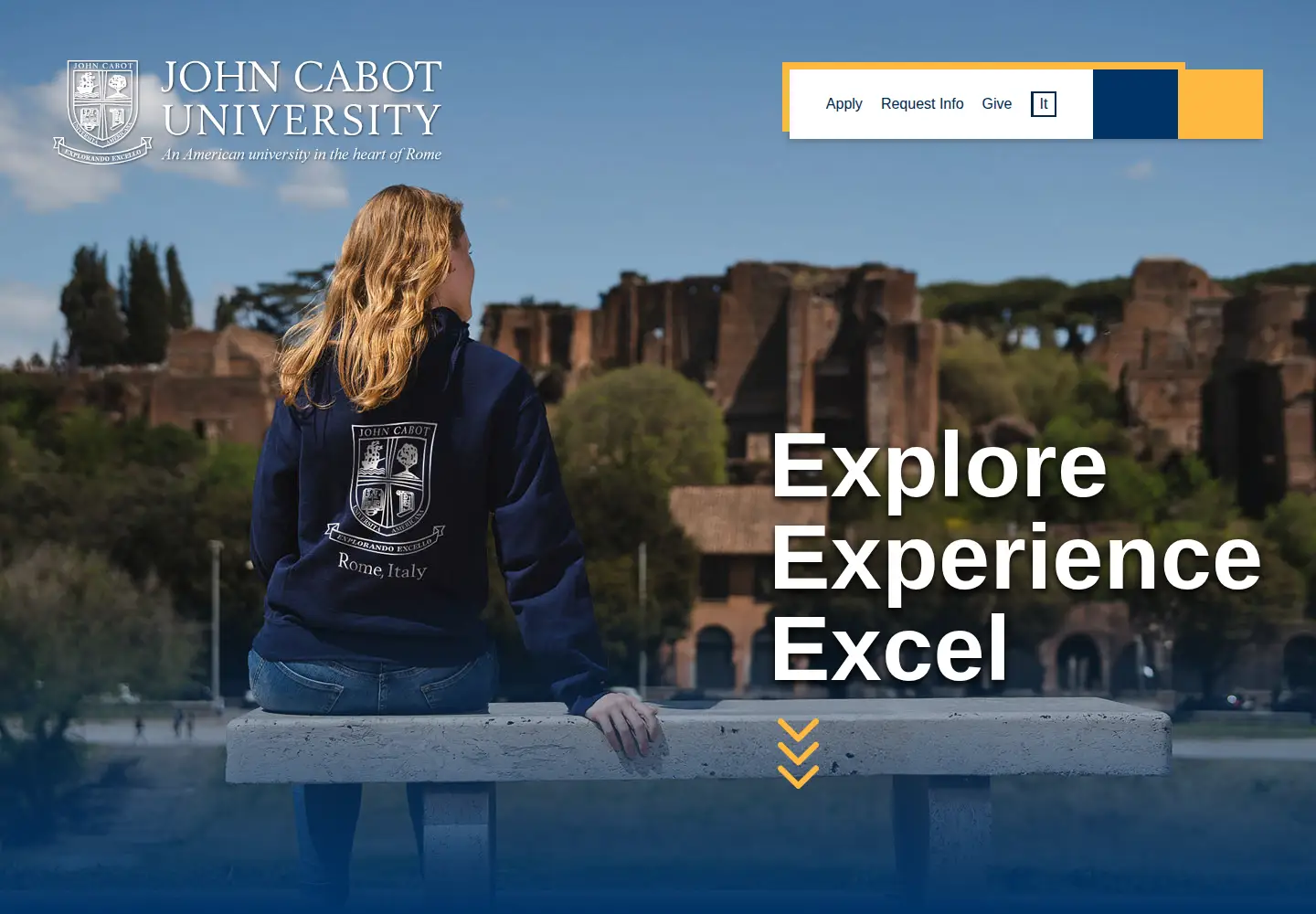 Screenshot of johncabot.edu