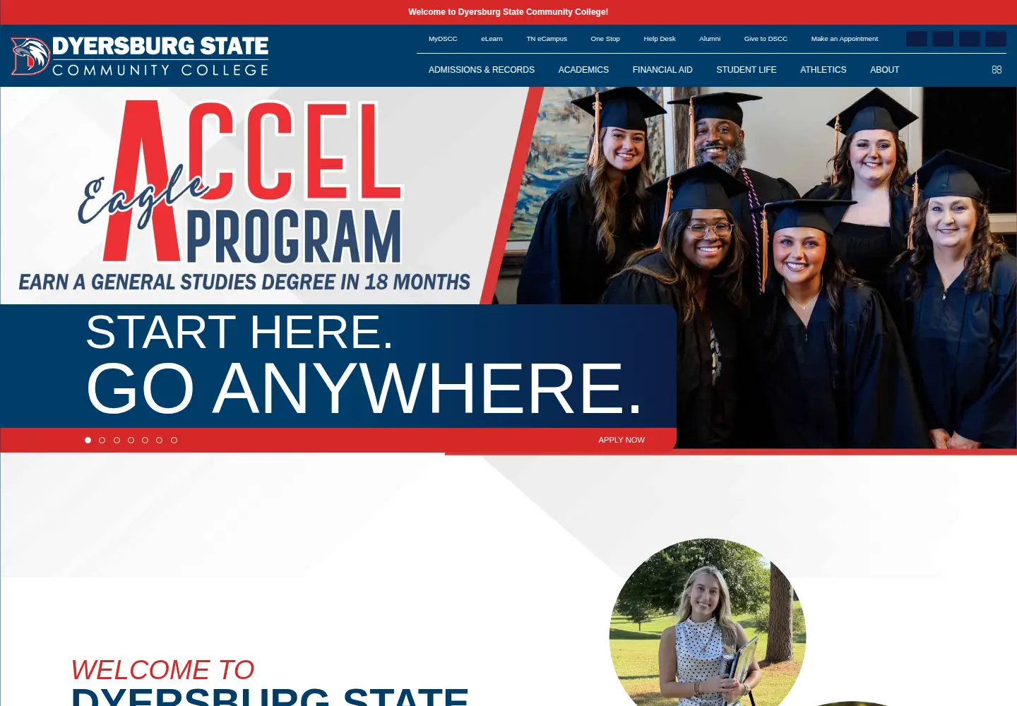 Screenshot of dscc.edu