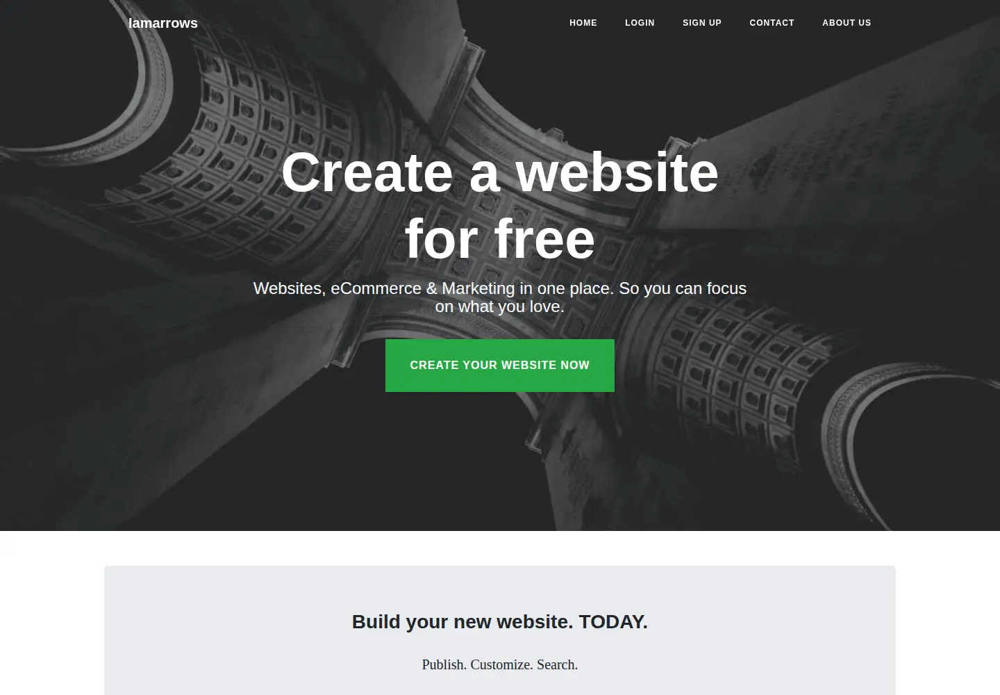 Screenshot of iamarrows.com