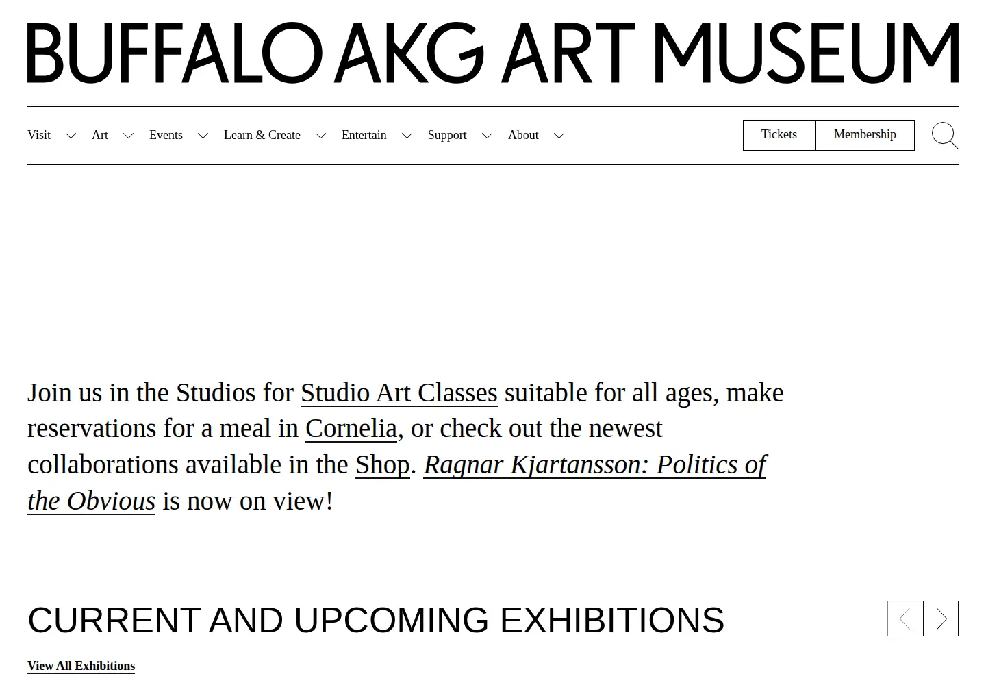 Screenshot of buffaloakg.org