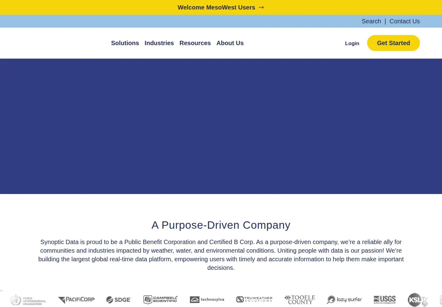 Screenshot of synopticdata.com