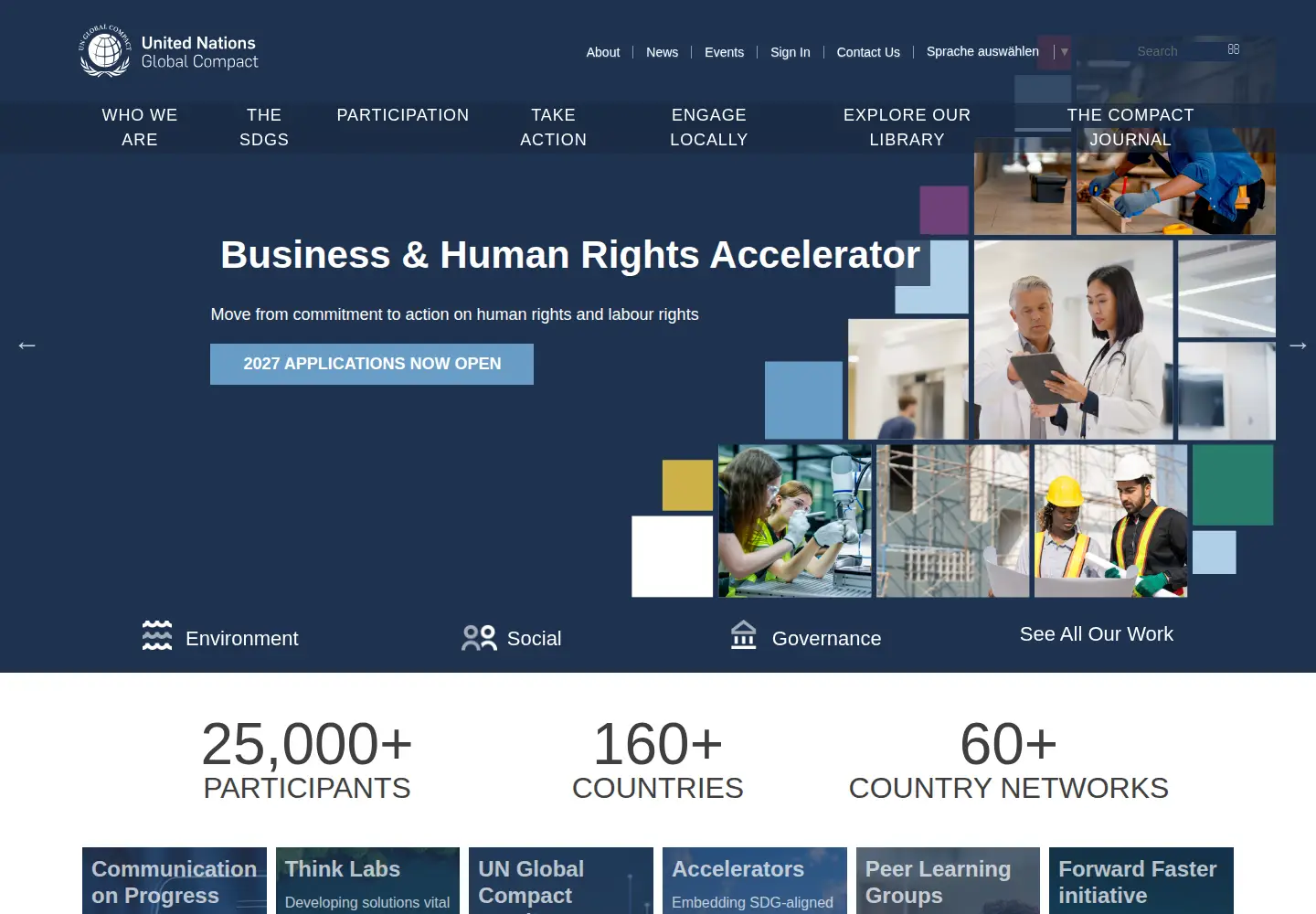 Screenshot of unglobalcompact.org