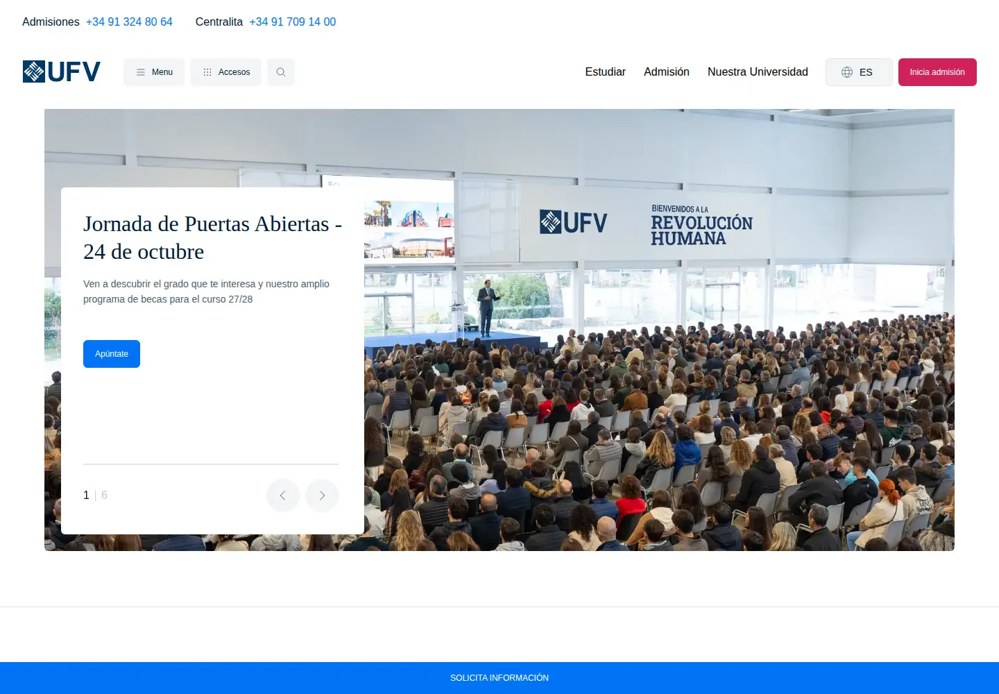Screenshot of ufv.es