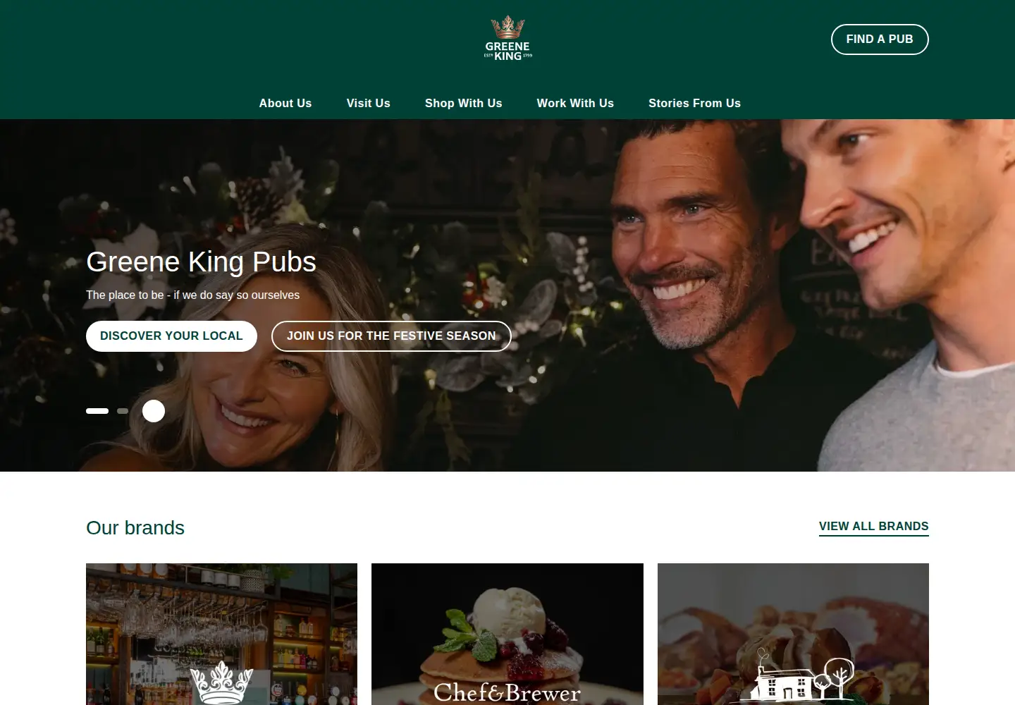 Screenshot of greeneking-pubs.co.uk