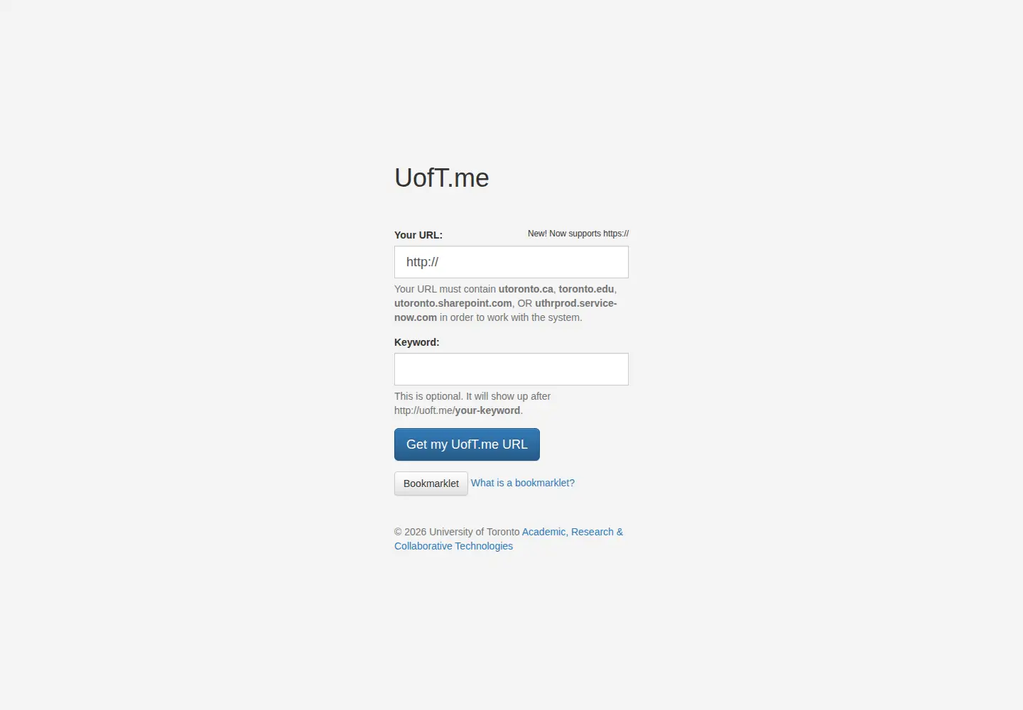 Screenshot of uoft.me