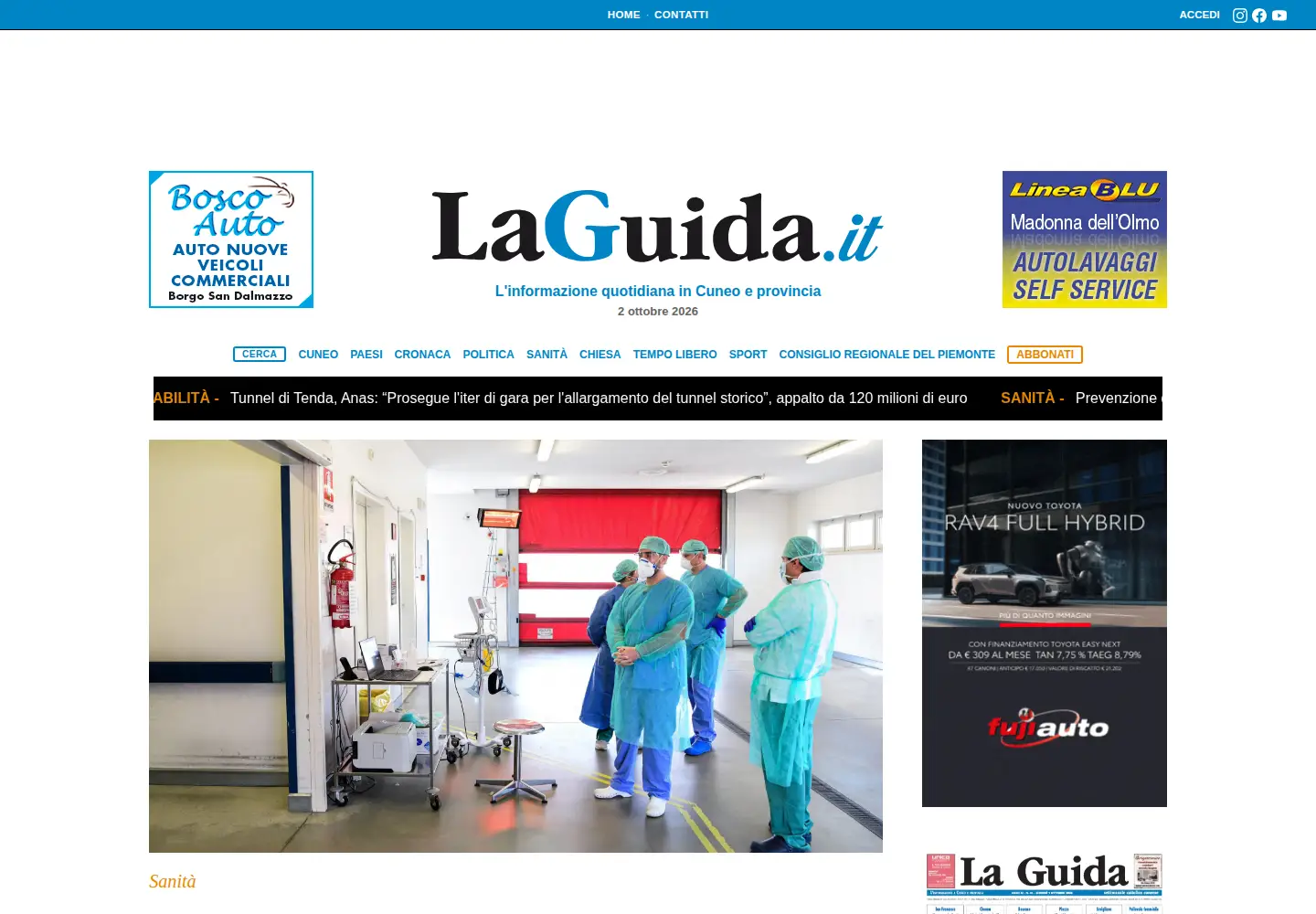 Screenshot of laguida.it
