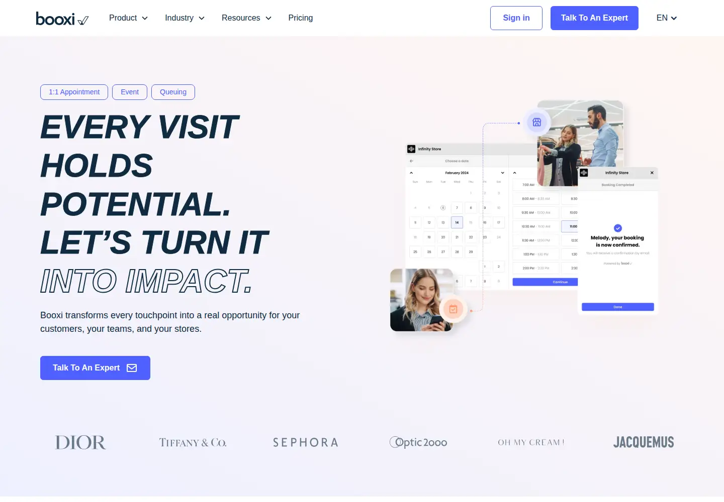 Screenshot of booxi.com
