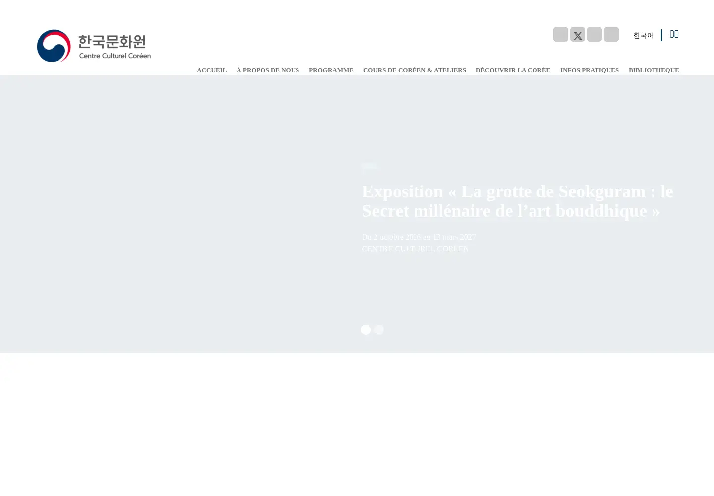 Screenshot of coree-culture.org