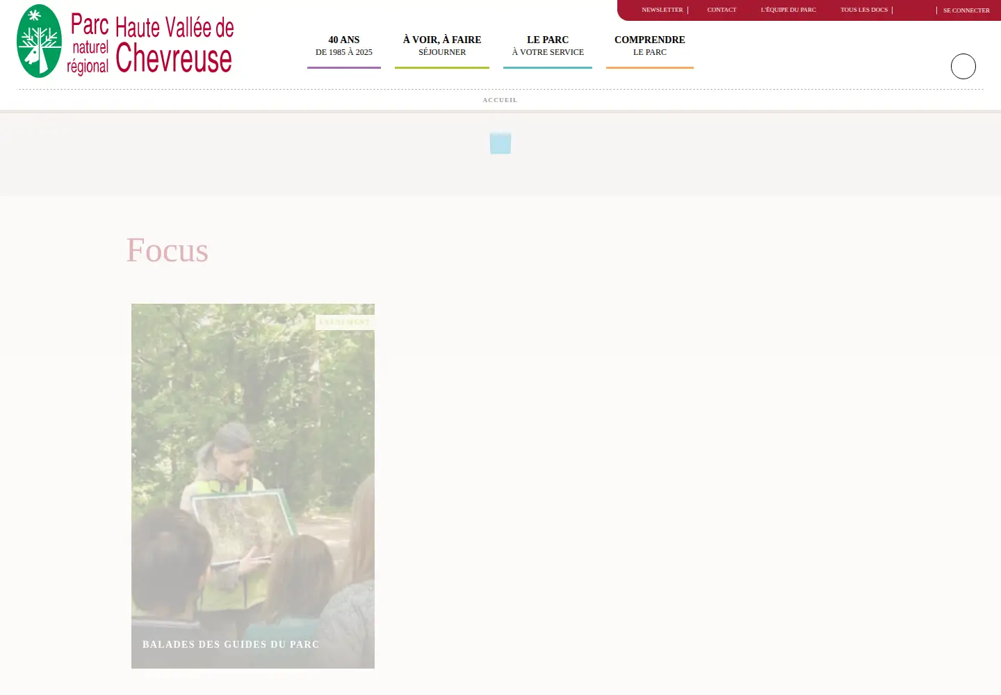 Screenshot of parc-naturel-chevreuse.fr