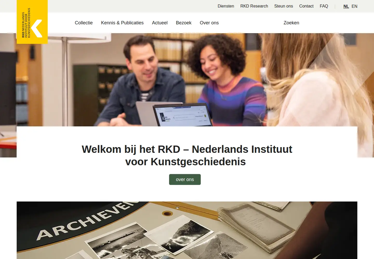 Screenshot of rkd.nl
