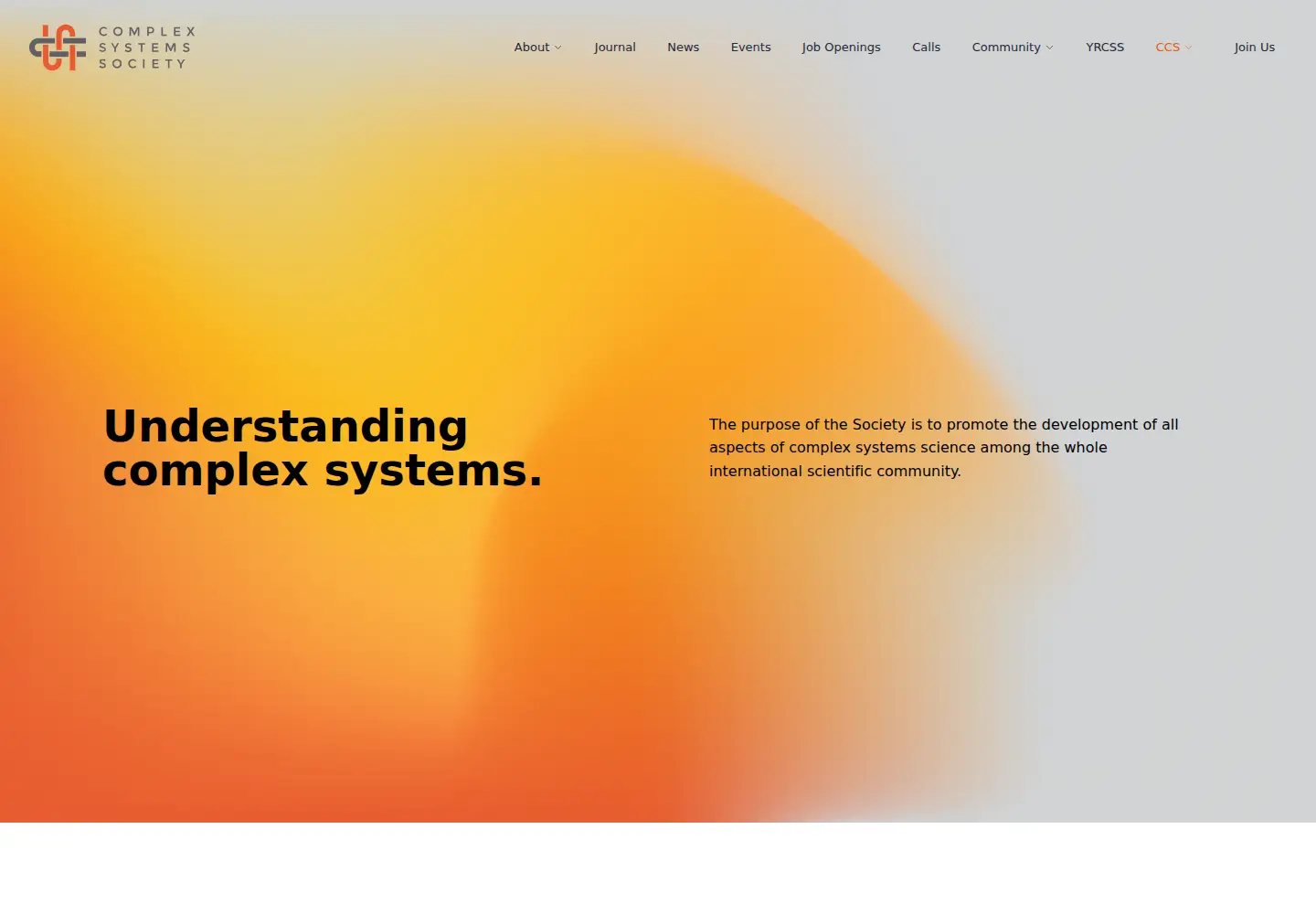 Screenshot of cssociety.org