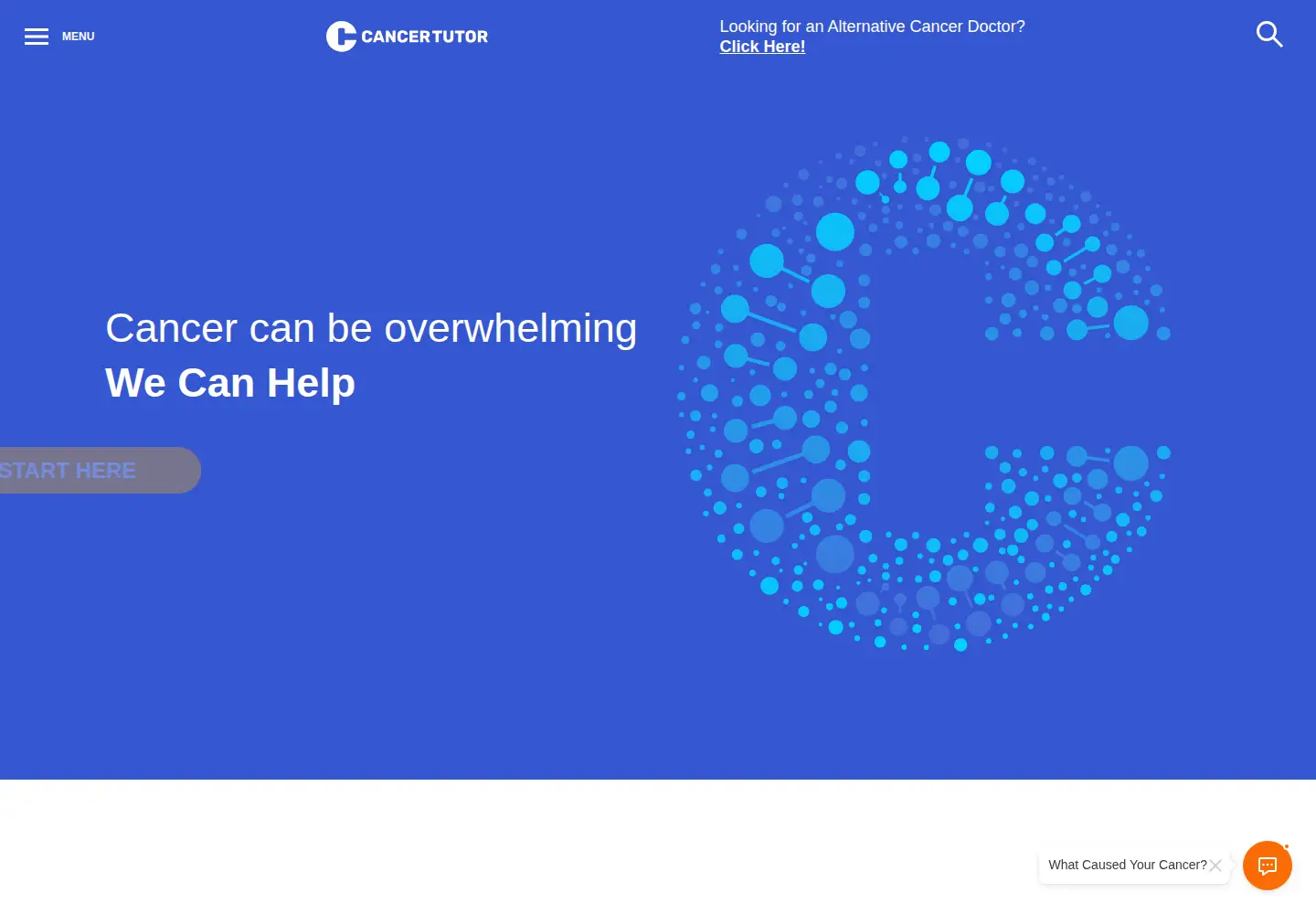 Screenshot of cancertutor.com