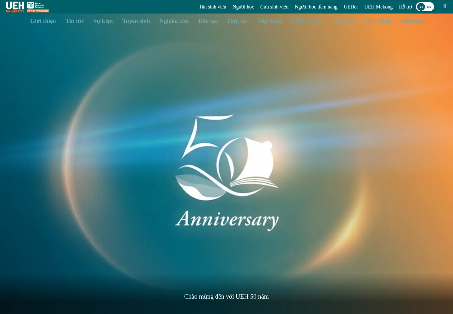 Screenshot of ueh.edu.vn