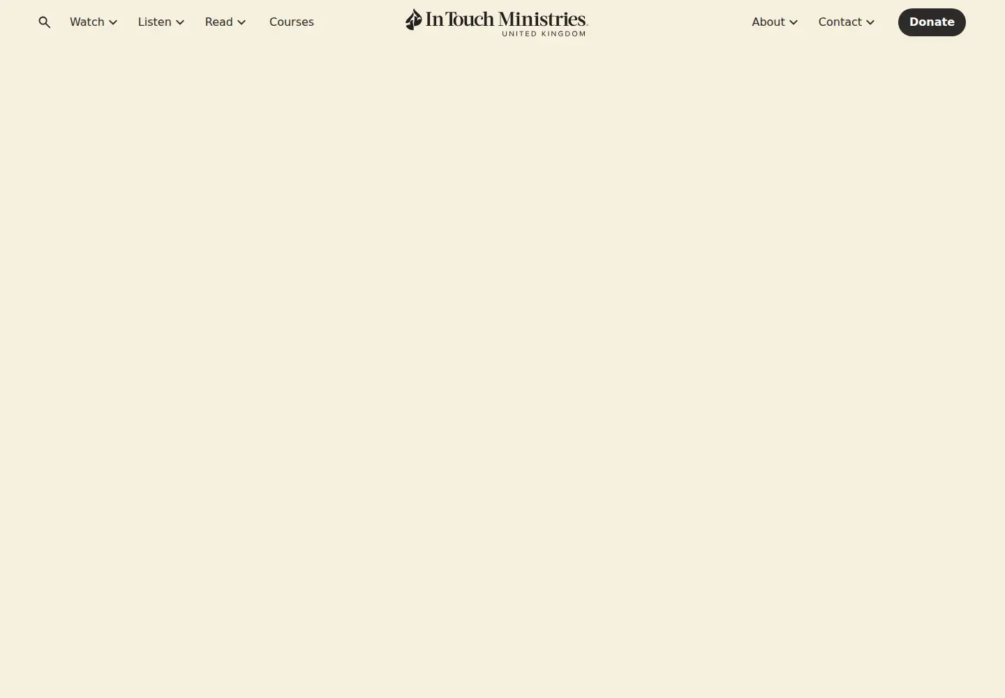 Captured homepage of intouch.org in the current scan