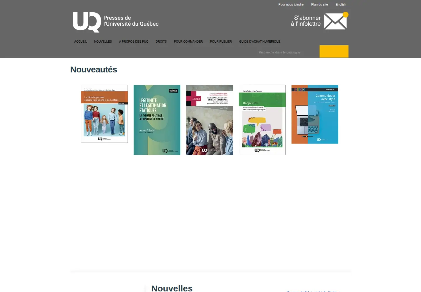 Screenshot of puq.ca