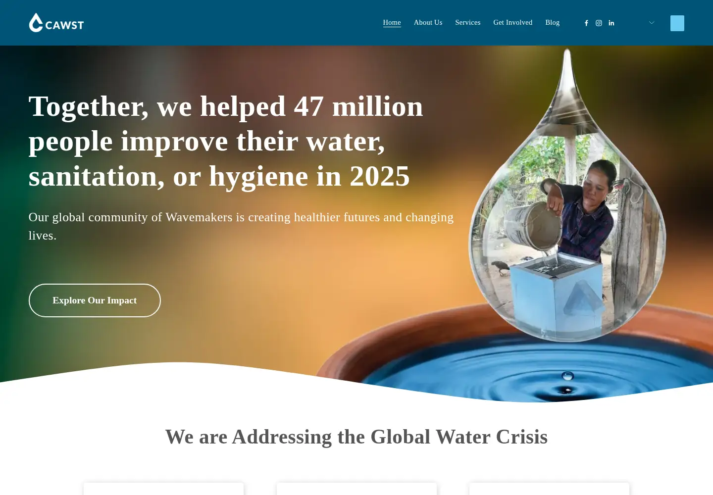 Screenshot of cawst.org