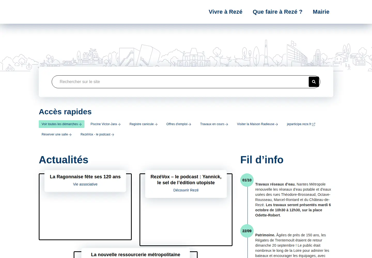 Screenshot of reze.fr