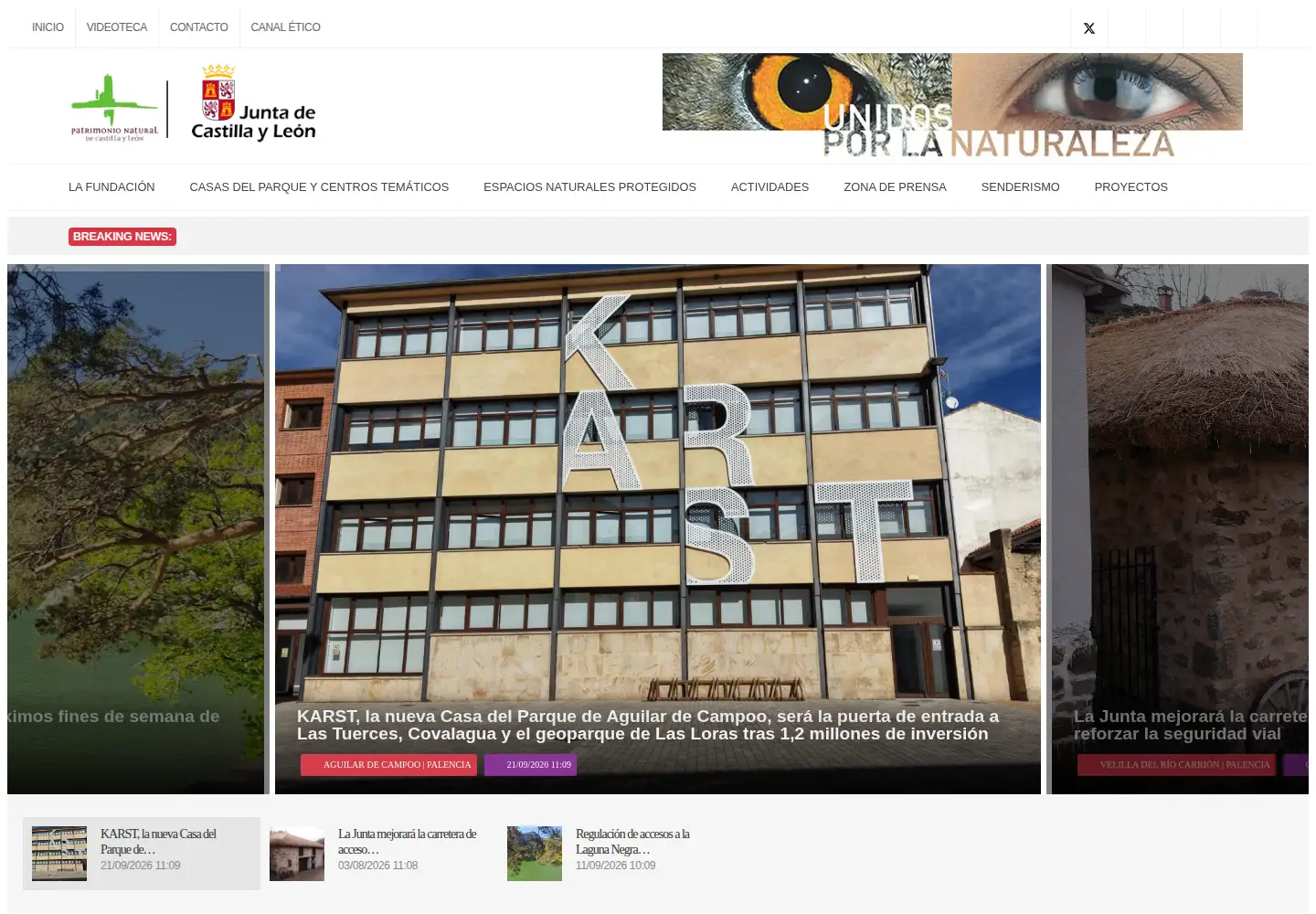 Screenshot of patrimonionatural.org
