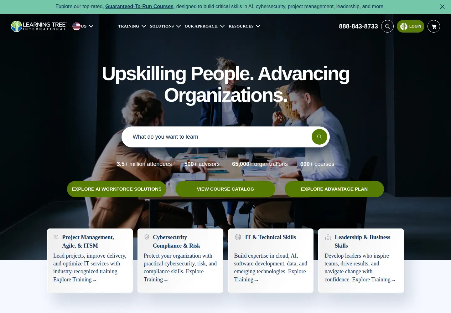 Screenshot of learningtree.com