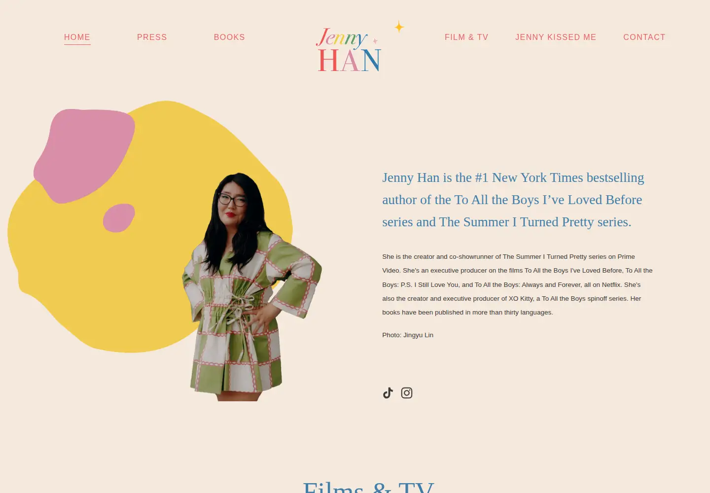 Screenshot of jennyhan.com