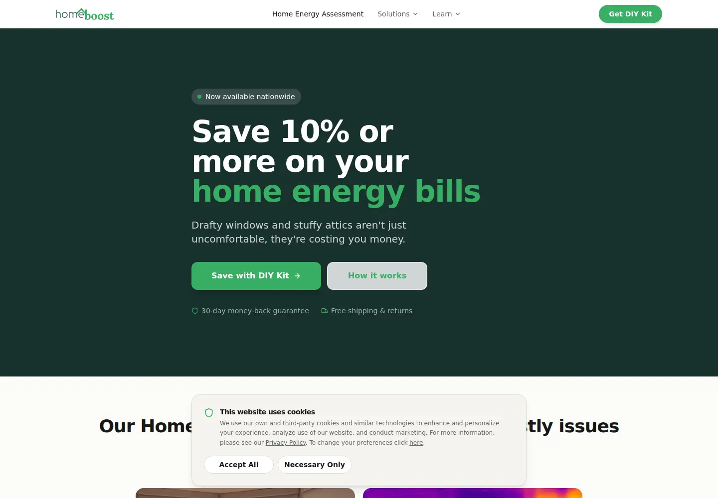 Screenshot of homeboost.com
