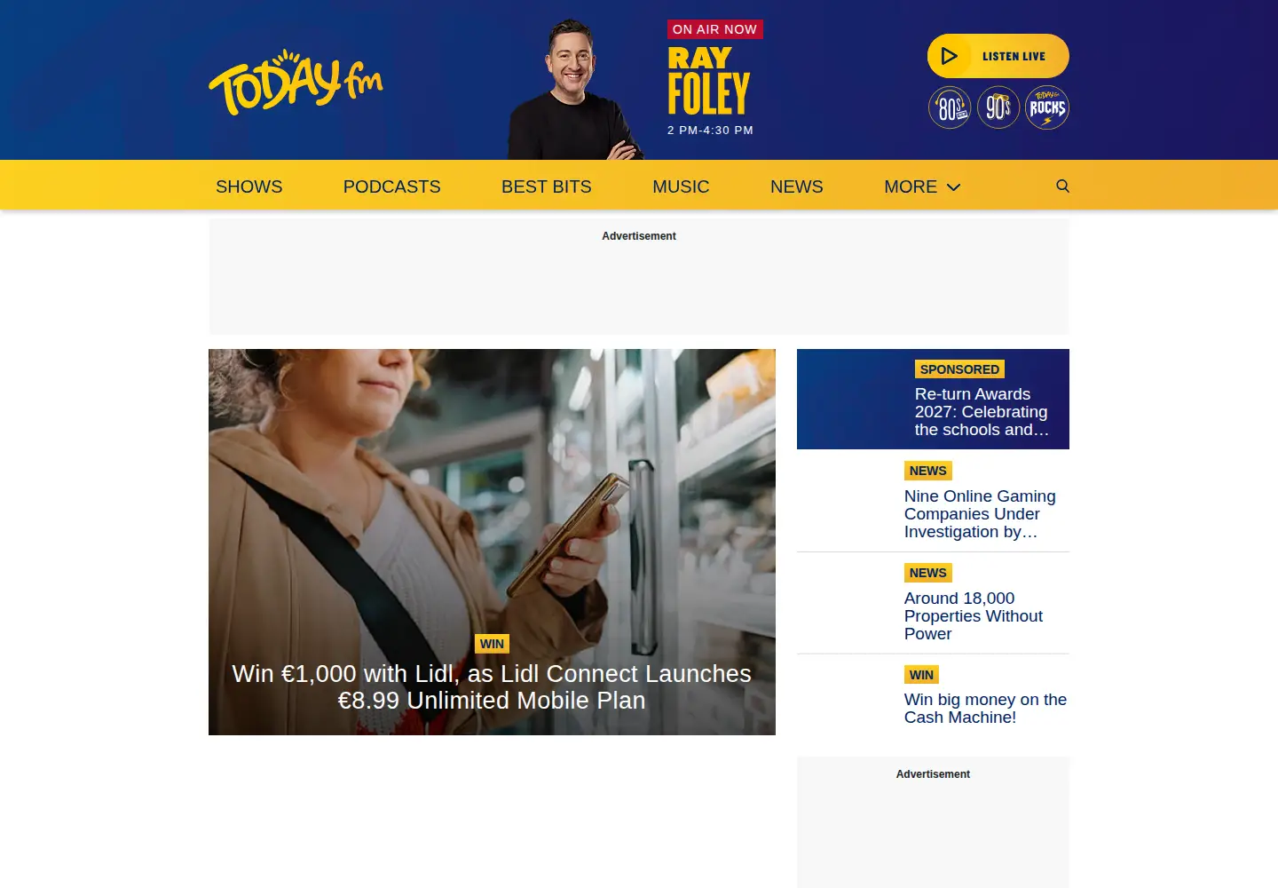 Screenshot of todayfm.com