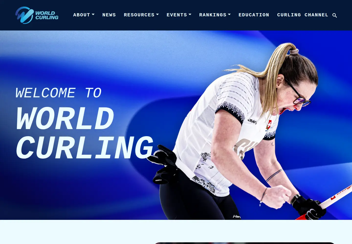 Screenshot of worldcurling.org