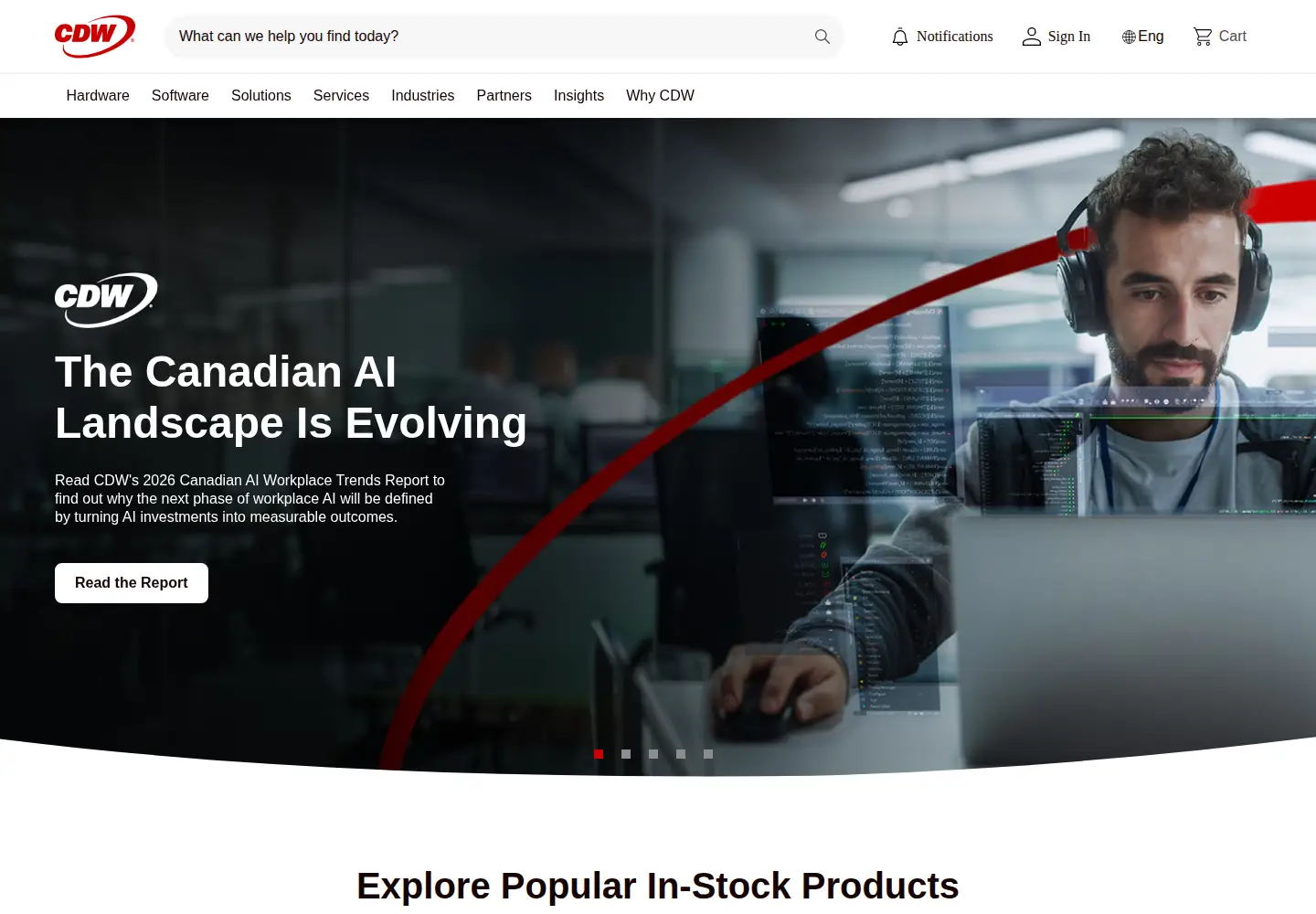 Screenshot of cdw.ca