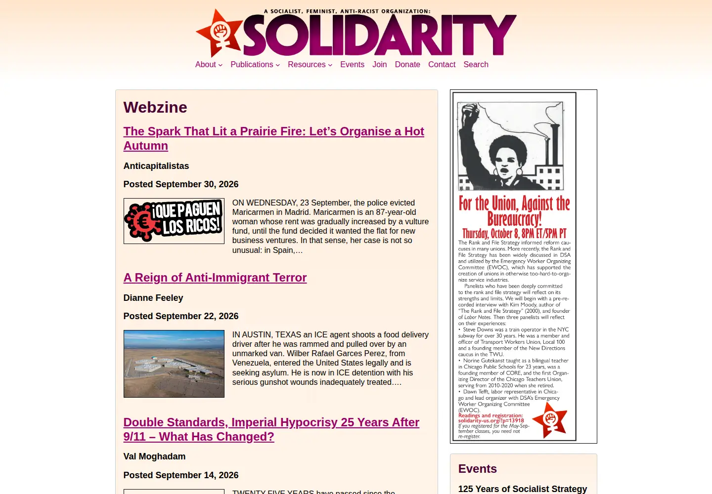 Screenshot of solidarity-us.org