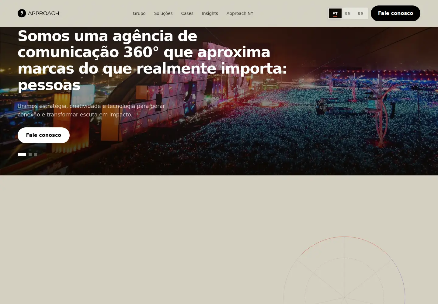 Screenshot of approach.com.br