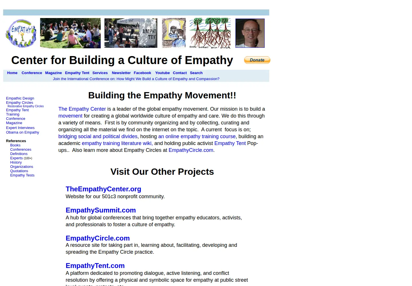 Screenshot of cultureofempathy.com