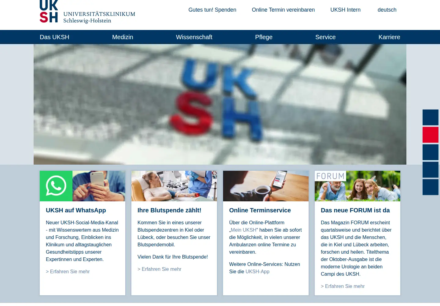 Screenshot of uksh.de