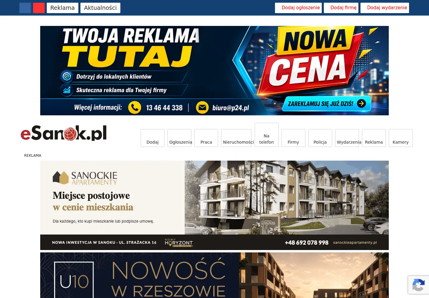 Screenshot of esanok.pl