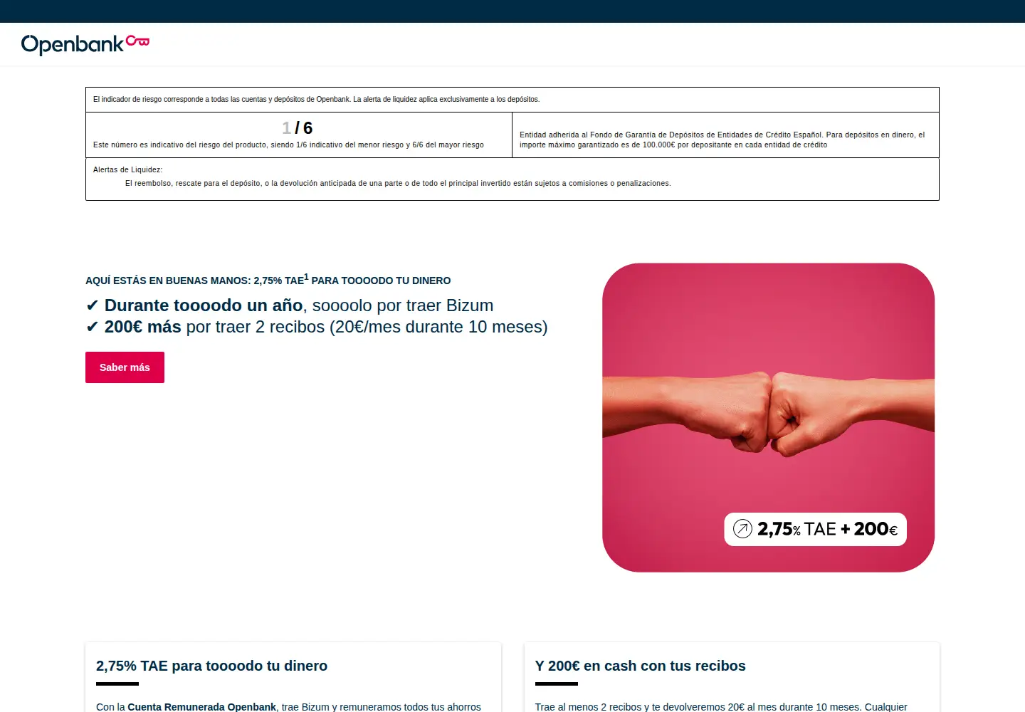 Screenshot of openbank.es