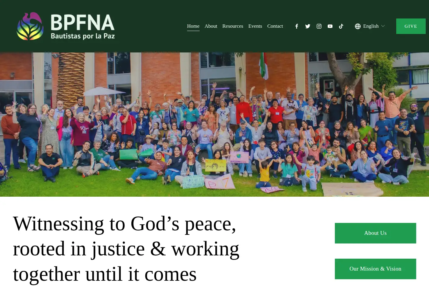 Screenshot of bpfna.org