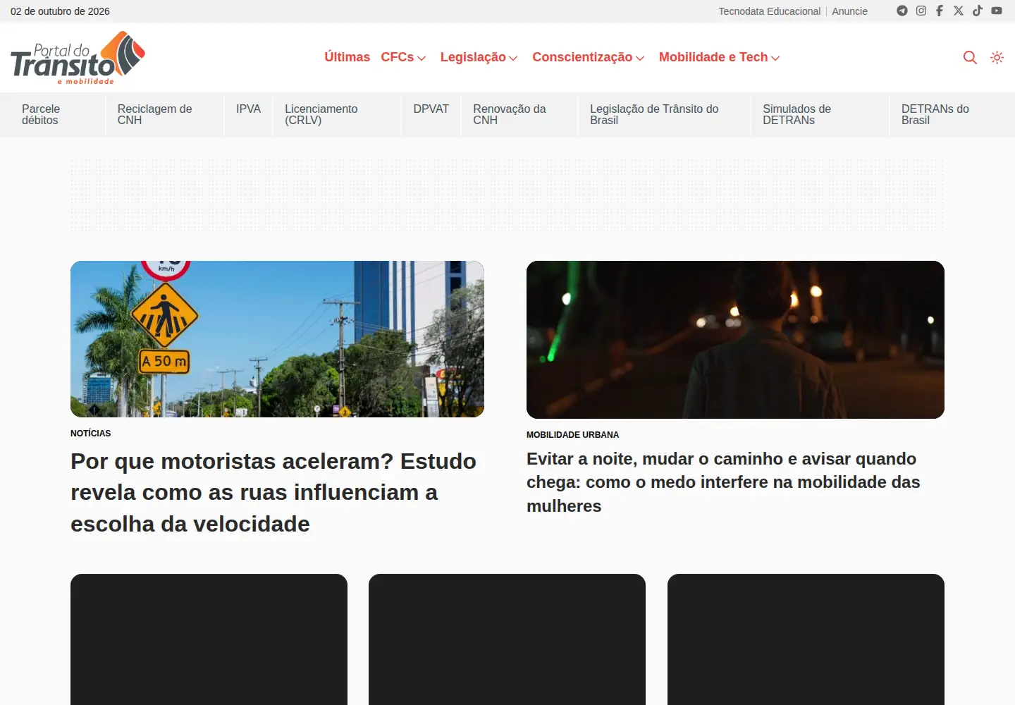 Screenshot of portaldotransito.com.br