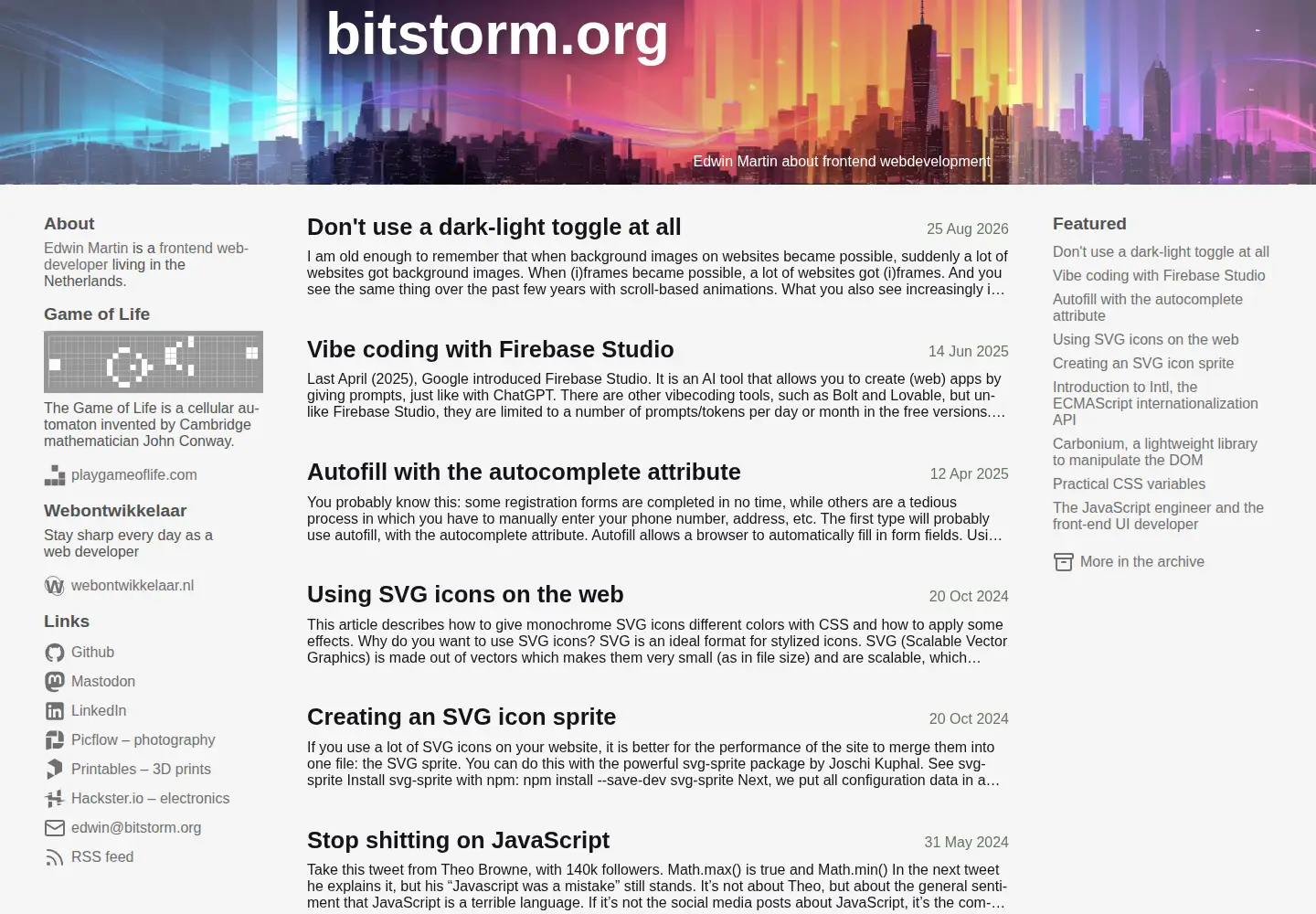 Screenshot of bitstorm.org