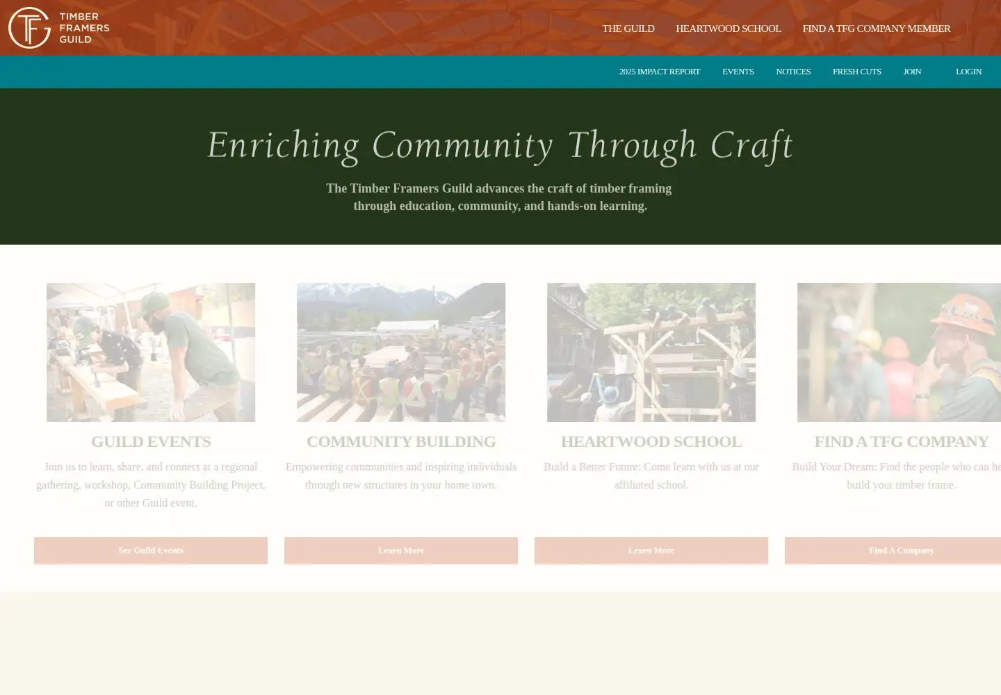 Screenshot of tfguild.org