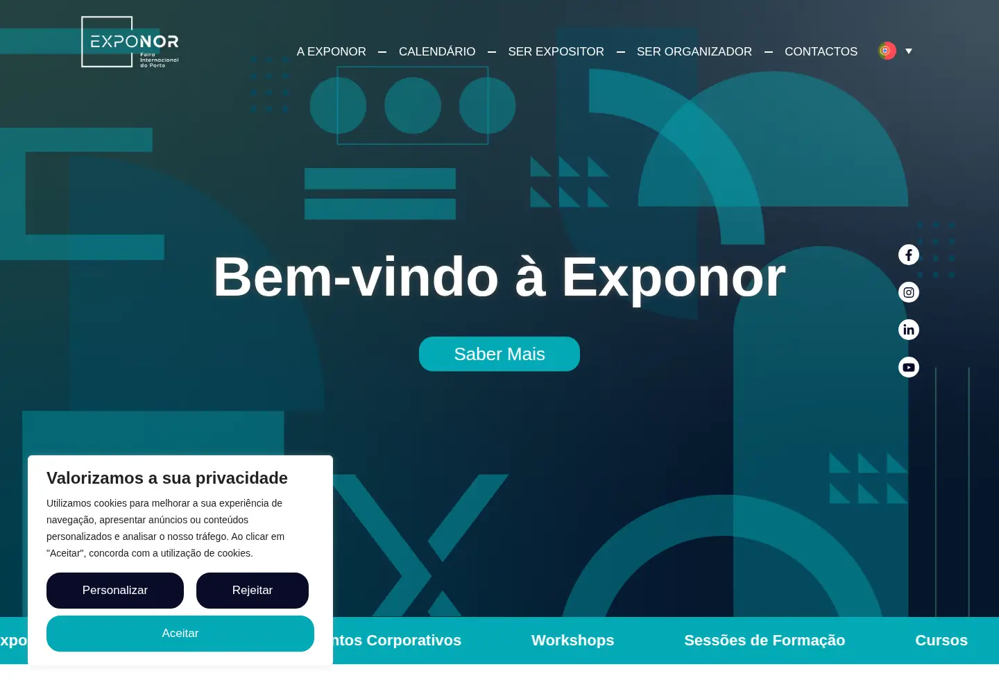 Screenshot of exponor.pt