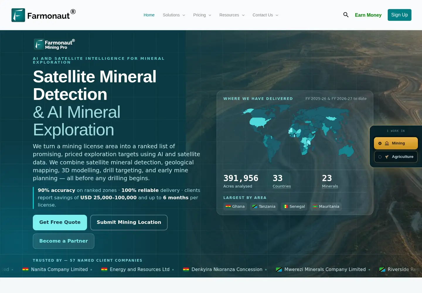 Screenshot of farmonaut.com
